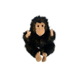 Folkmanis Plush Full Body Baby Chimp Puppet 15" - lifelike